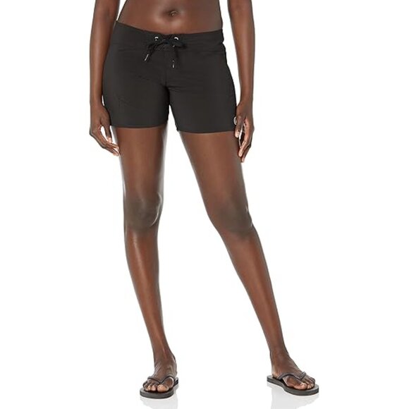NWT Volcom Women's Simply Solid 5" Boardshort Black Size 1 - Picture 1 of 8